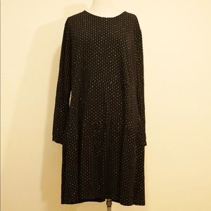 Michael Kors Black&Gold Embellished Cocktail Dress